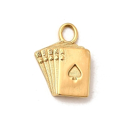 Rectangle 304 подвески из нержавеющей стали, золотые, прямоугольные, 17.5x12.5x3 мм, отверстие : 2.5 мм