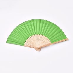 Lime green Holzfächer, leere Papierfächer, lime green, 21x2.7x1.1 cm, entfalten: 20.8x37.7x2.2 cm