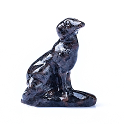 Syenite Резные фигурки собак из натурального сиенита, для домашнего украшения рабочего стола, 40 мм