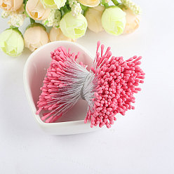 Ярко-Розовый Пластиковый искусственный матовый цветочный сердечник, для свадебного прохода центральные столовые конфетти вечерние сувениры украшения дома, ярко-розовый, 2 мм