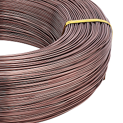 Верблюжий Круглый анодированный алюминиевый провод, для изготовления ювелирных изделий, верблюжие, 20 датчик, 0.8 мм, около 984.25 футов (300 м) / 500 г