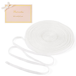 Белый Двухсторонние бархатные ленты, аксессуары для одежды, белые, 1/4 дюйм (6.8 мм), около 20ярд/комплект