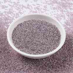 (RR168) Transparent Smoky Amethyst Luster Миюки круглые бусины рокайль, японский бисер, 15/0, (rr 168) прозрачный дымчатый аметистовый блеск, 1.5 мм, отверстия : 0.7 mm, около 250000 шт / фунт