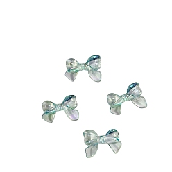 Светлый Морско-зеленый Пластиковые шарики, бантом, светло-зеленый, 24x31 мм