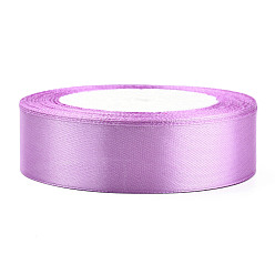 Plum Single Face Satin Ribbon, Polyester Ribbon, Plum, 1 inch(25mm) wide, 25yards/roll(22.86m/roll), 5rolls/group, 125yards/group(114.3m/group)