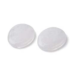 Хрусталь Природного кварца хрустальных подвесок, овальные подвески из горного хрусталя, 40~41x32~33x6 мм, отверстие : 2.3~3 мм