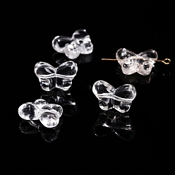 Бабочка Природный кристалл кварца бусины, резные бусины из горного хрусталя, бабочка, 18x14 мм