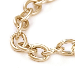 Golden Unisex 304 Stainless Steel Cable Chain Bracelets, with Toggle Clasps, Golden, 7-5/8 inch(19.4cm), 5mm