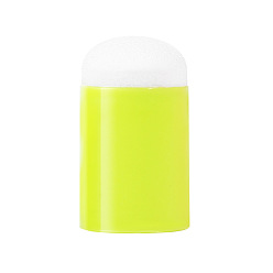 Зелено-Желтый Губчатые покрытия для пальцев, с пластиковым выводом, для рисования по отпечаткам пальцев, зеленый желтый, 2.5 см