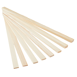 пшеница 8шт 4 стили деревянные направляющие для палок для катания по грязи, прямоугольные, цвет пшеницы, 40x2x0.3~1 см, 2 шт / стиль