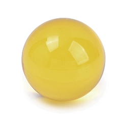 Желтый Стеклянный хрустальный шар, орнамент для гадания по фэншуй, круглые, желтые, 38~39 мм