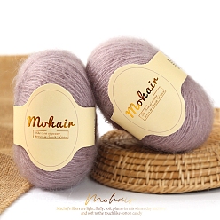 чертополох Пряжа мохер, длинная шерстяная пряжа для вязания, для одежды шарфы свитера шали шапки, чертополох, 0.5~1 мм, около 109.36 ярдов (100 м) / моток