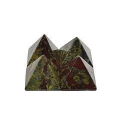 Кровь драконов Натуральные украшения для пирамиды из крови дракона, фигурка для украшения дома, энергетический камень рейки для исцеления, 40x40x35 мм