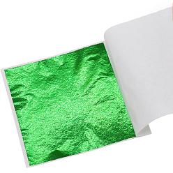 Green Foil Paper, For Arts, Gilding Crafting, Square, Green, 78x82mm