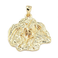 Bat Латунные подвески, окаменелые амулеты, без свинца и без кадмия, долговечный, стойки покрытие, реальный 18 k позолоченный, летучая мышь, 24x26x3 мм, отверстие : 5x3 мм