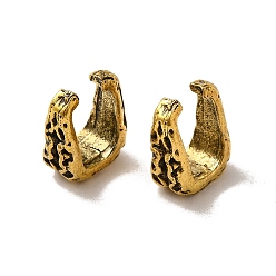 Antique Golden Tibetan Style Alloy Snap on Bails, Cadmium Free & Lead Free, Antique Golden, 11.5x9x4.8mm