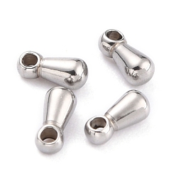 Нержавеющая Сталь Цвет Не тускнеет 304 удлинитель цепи из нержавеющей стали, слеза, цвет нержавеющей стали, 5.5x2 мм, отверстие : 1 мм