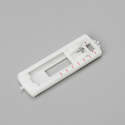 White Plastic Buttonholing, Sewing Tools, White, 68x20x5mm