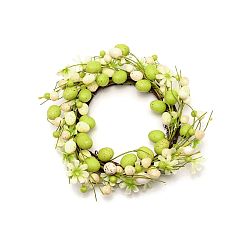Lawn Green Plastic Flower Wreath, for Easter Hair Accessories Photography Props, Lawn Green, 300x75mm