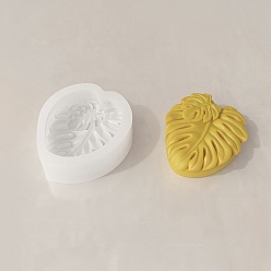 Белый Силиконовые формы для свечей своими руками, формы для литья смолы, лист монстры, белые, 67x59x25 мм