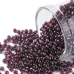(364) Lustered Amethyst Transparent TOHO Round Seed Beads, Japanese Seed Beads, (364) Lustered Amethyst Transparent, 11/0, 2.2mm, Hole: 0.8mm, about 5555pcs/50g