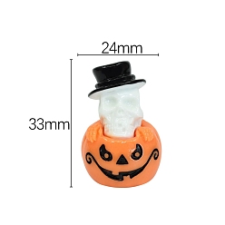 Тыква Хэллоуин скульптура из смолы украшения дисплея, для домашнего офисного стола, тыква, 33x24 мм