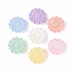 (52) Непрозрачная лаванда Непрозрачные акриловые бусины, с покрытием AB цвета, подсолнечник, разноцветные, 19.5~20x8 мм, отверстие : 1.5~1.6 мм, Около 368 шт / 500 г
