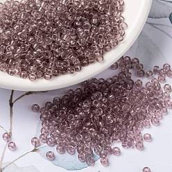 (RR142L) Transparent Light Amethyst MIYUKI Round Rocailles Beads, Japanese Seed Beads, (RR142L) Transparent Light Amethyst, 8/0, 3mm, Hole: 1mm, about 422~455pcs/bottle, 10g/bottle