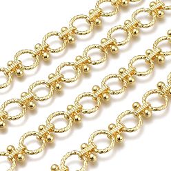 Light Gold Железная витая звено цепи, долговечный, несварные, с катушкой, золотой свет, ссылка: 10x10x10 mm, Кольцо: 12x12x12 mm, около 32.8 футов (10 м) / рулон