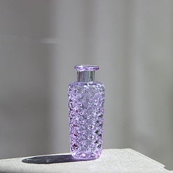 Лиловый Мини-стеклянные украшения для ваз для цветов, аксессуары для кукольного домика с микро-ландшафтом, притворяясь опорными украшениями, сирень, 14x33 мм