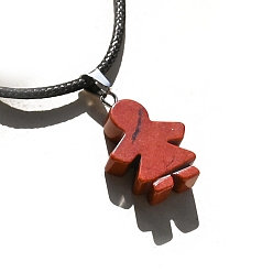 Красный Камень Природные красной яшмы подвески, очарование девушки, платина, 20x16x5 мм