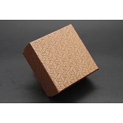 Перу Коробки из крафт-бумаги, шкатулки для драгоценностей, Перу, 7.5x7.5x3.5 см