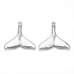 Античное Серебро Сплавочные подвески тибетского стиля, без свинца и без кадмия, рыбий хвост, античное серебро, 18x18x3 мм, отверстие : 1.6 мм, Около 190 шт / 500 г