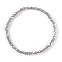 Темно-Серый Богемный цветной эластичный браслет из бисера для женщин и девочек