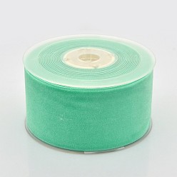 Средний Весенно-Зеленый Полиэстер бархат лента для упаковки подарка и украшения празднества, средний весенний зеленый, 2 дюйм (50 мм), о 20yards / рулон (18.29 м / рулон)