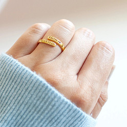 Античное Золото Кольца-манжеты из цинкового сплава с верою против страха, античное золото , внутренний диаметр: регулируемый