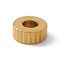 Золотой Узор в вертикальную полоску 304 бусины из нержавеющей стали, колонка, золотые, 5x2 мм, отверстие : 1.6 мм