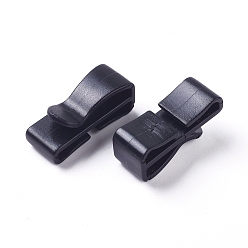 Noir Clips de fin de sangle en plastique, boucle de connexion rapide, pour sangle de réglage de sac à dos, noir, 23.3x9x9.6mm, Trou: 1.7~2.7x20.6mm
