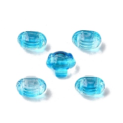 Темно-Голубой Стеклянные бусины, гриб, глубокое синее небо, 14.5x17x12 мм, отверстие : 1.2 мм