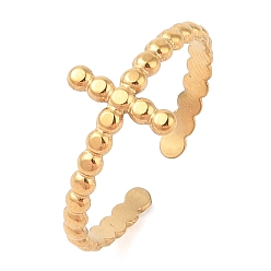 Stick Ионное покрытие (ip) 304 открытые манжеты из нержавеющей стали для женщин, реальный 14 k позолоченный, придерживаться, 10 мм, регулируемый