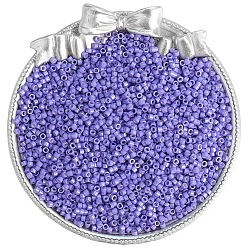 Средний Фиолетовый Стеклянный бисер непрозрачных цветов, плоско-круглые, средне фиолетовый, 2 мм, о 1100 шт / комплект
