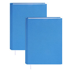 Azul Cubierta de libro de poliéster, Rectángulo, azul, 370x230x1 mm