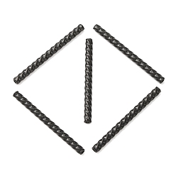 Negro 304 bolas de acero inoxidable, tubo trenzado, revestimiento de iones (ip), negro, 26x2 mm, agujero: 0.8 mm