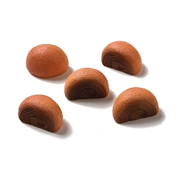 Шоколадный Кабошоны из непрозрачной смолы, имитация еды, декодирование, хлеб, цвет шоколада, 25.5x14.5x16 мм
