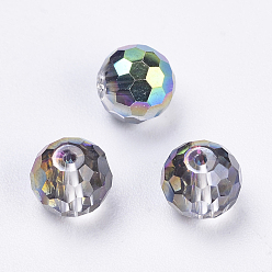 Разноцветный Имитация Австрийские кристаллические шарики, класс AAA, граненые, круглые, красочный, 6 мм, отверстие : 0.7~0.9 мм