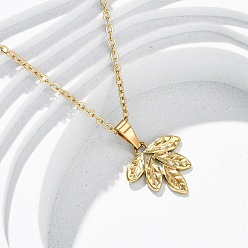 Настоящее золото 18K 304 ожерелья из нержавеющей стали, ионное покрытие (ip), реальный 18 k позолоченный, 17.91 дюйм (45.5 см)