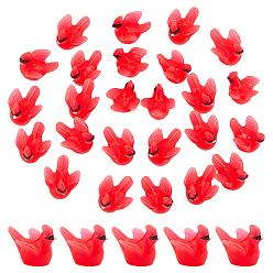 Светло-Вишневый 70шт. украшения для птиц из смолы, аксессуары для кукольного домика с микро-ландшафтом, для украшения рабочего стола домашнего офиса, светло-вишневый, 15.5x13.5x13 мм