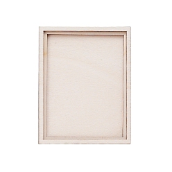 Rectangle Деревянная рамка для фотографий, фоторамка с вышивкой своими руками, для настенного или настенного украшения дома, прямоугольные, 90x70 мм