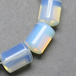 Alice Bleu Perles de la colonne d'opalite brins, bleu alice, 14x10mm, Trou: 1mm, Environ 28 pcs/chapelet, 15.7 pouce