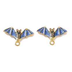 Bat 304 нержавеющей стальной эмали подвески, ионное покрытие (ip), реальный 18 k позолоченный, летучая мышь прелести, 13.5x20.5x2.5 мм, отверстие : 1.6 мм